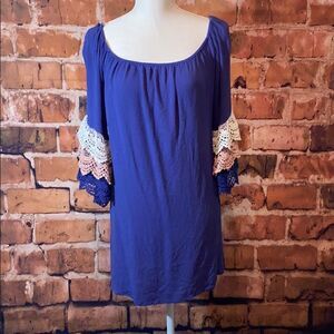 Umgee Blue Boho Dress